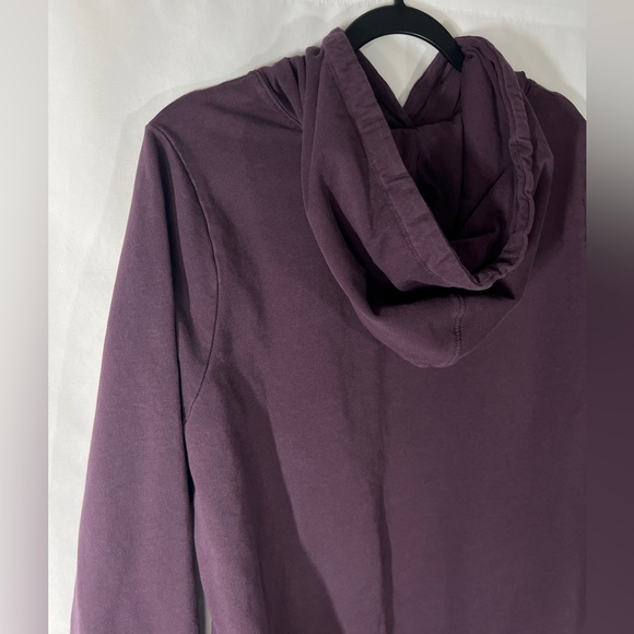 Universal Standard Sweatshirt Dress - M (2X) - dark purple french terry hooded - Picture 7 of 16